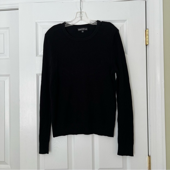 J. Crew Tops - J. Crew Mercantille black lightweight sweater S